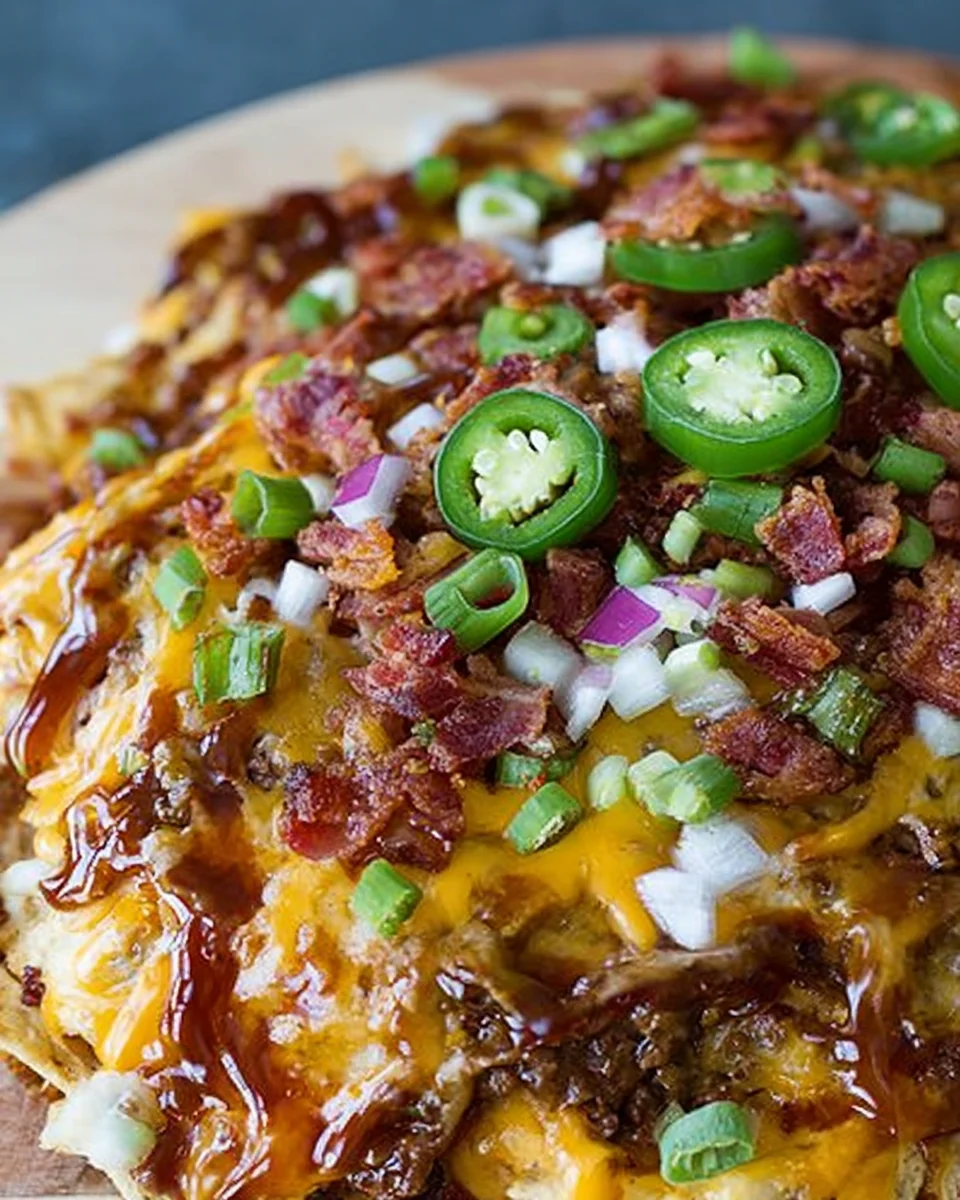 BBQ Bacon Cheeseburger Nachos