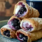 Blueberry Cream Cheese Egg Rolls
