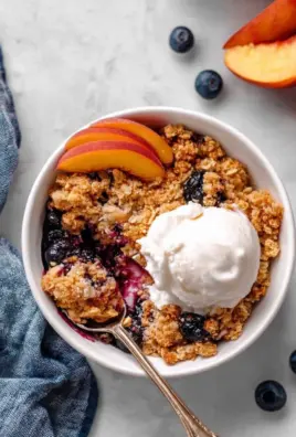 Blueberry Peach Crumble