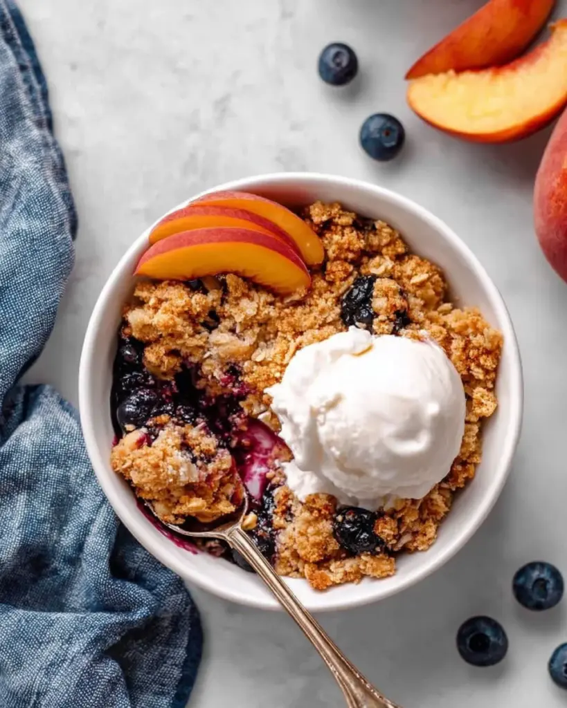Blueberry Peach Crumble