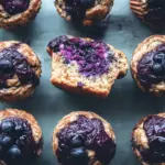 Cardamom-Spiced Blueberry Jam Muffins