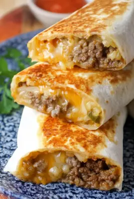 Cheesy Double Beef Burrito