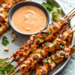 Chicken Satay with Peanut Sauce