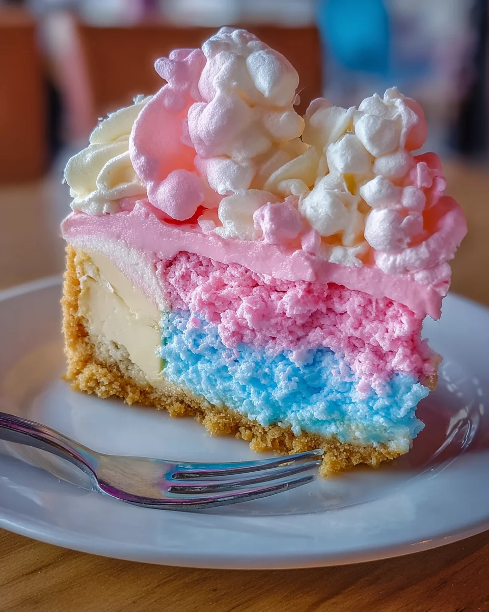 Cotton Candy Cheesecake