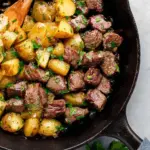 Creamy Garlic Butter Steak Bites and Potatoes