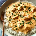 Creamy Smothered Chicken and Rice recipe