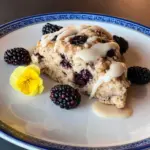 Earl Grey Blackberry Scones with Lemon Glaze