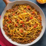 One Pot Taco Spaghetti