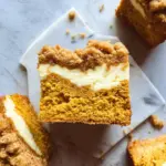 Pumpkin Crumb Cake with Cream Cheese Filling