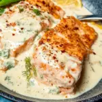 Salmon with Lemon Cream Sauce