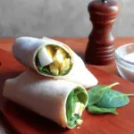 Spinach Avocado Egg Wraps