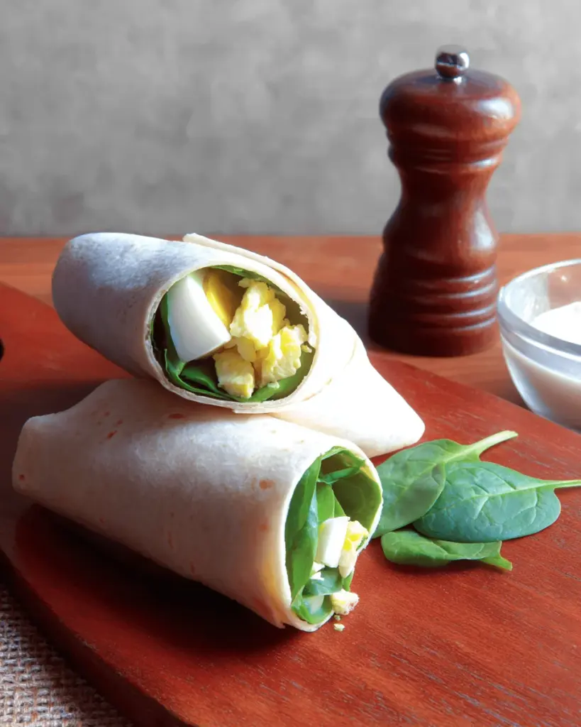 Spinach Avocado Egg Wraps
