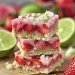 Strawberry Lime Gooey Bars