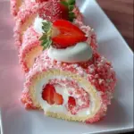 Strawberry Shortcake Cheesecake Rolls