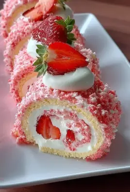 Strawberry Shortcake Cheesecake Rolls
