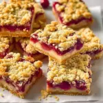 Tart Cherry Cheesecake Crumb Bars