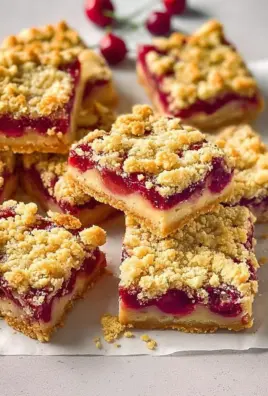 Tart Cherry Cheesecake Crumb Bars