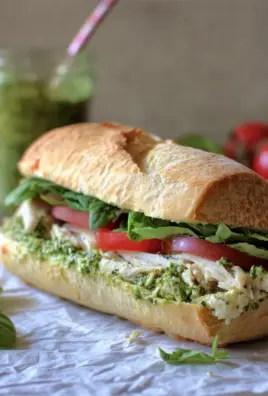 chicken pesto sandwich