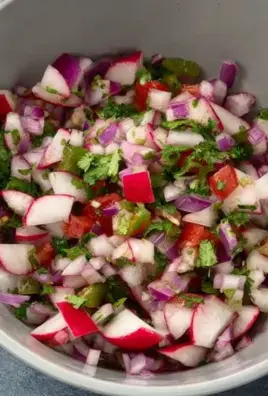 radish pico de gallo