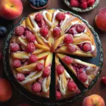 raspberry peach cake