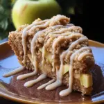 Apple Crumb Cake with Cinnamon Apple Drizzle