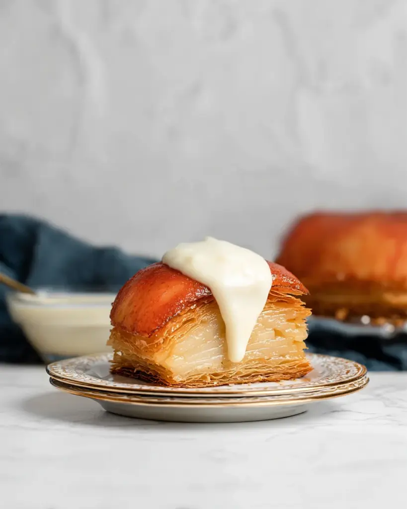 Apple Mille Feuille with Vanilla Custard (gluten-free)