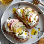Apple and Honey Burrata Toast