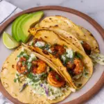 Cilantro Lime Shrimp Tacos with Creamy Slaw
