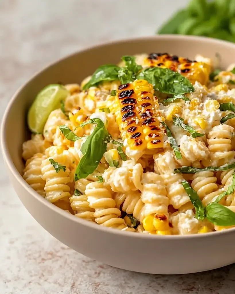 Creamy Street Corn Pasta Salad