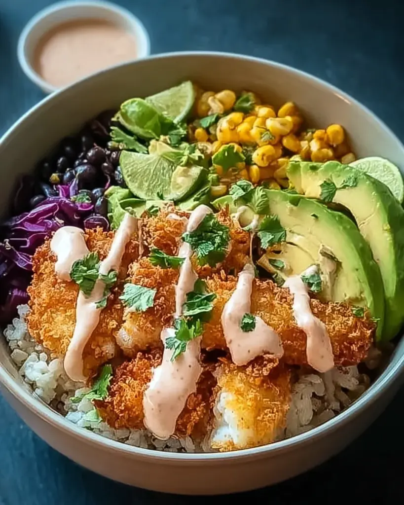 Crispy Fish Taco Bowls