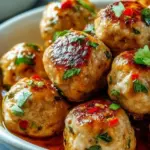 Easy Thai Baked Chicken Meatballs