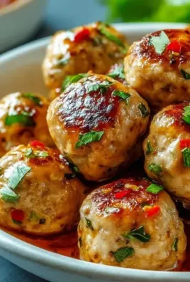 Easy Thai Baked Chicken Meatballs