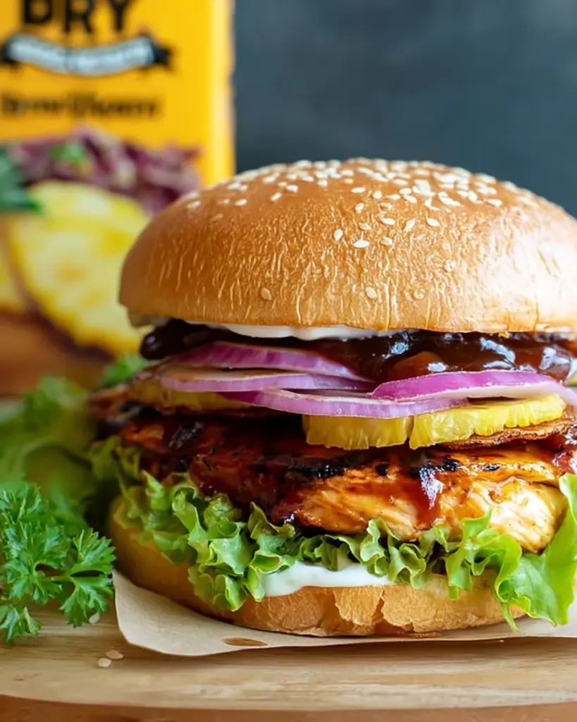 Hawaiian BBQ Chicken Sandwiches