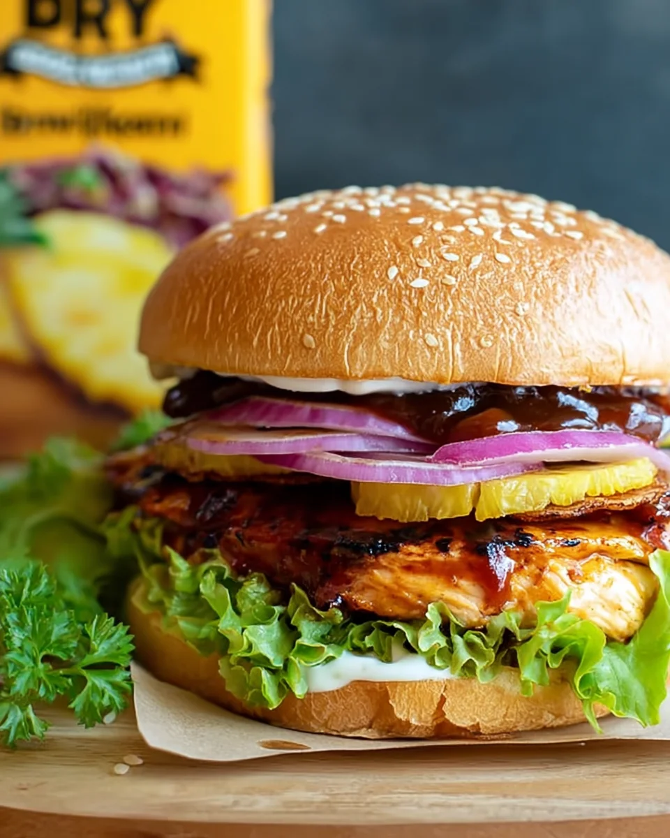 Hawaiian BBQ Chicken Sandwiches