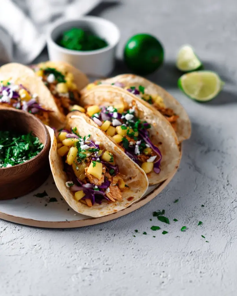Hawaiian Huli Huli Chicken Tacos
