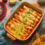 High Protein Creamy Chilli Chicken Enchiladas
