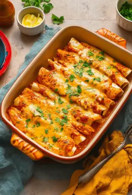 High Protein Creamy Chilli Chicken Enchiladas