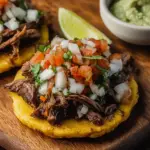 Mexican Tostadas de Carne Asada