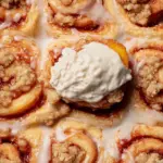 Peach Cobbler Cinnamon Rolls