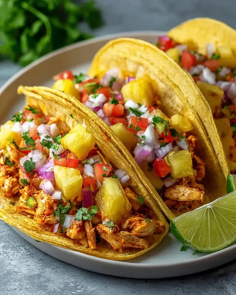 Pineapple Chicken Tacos