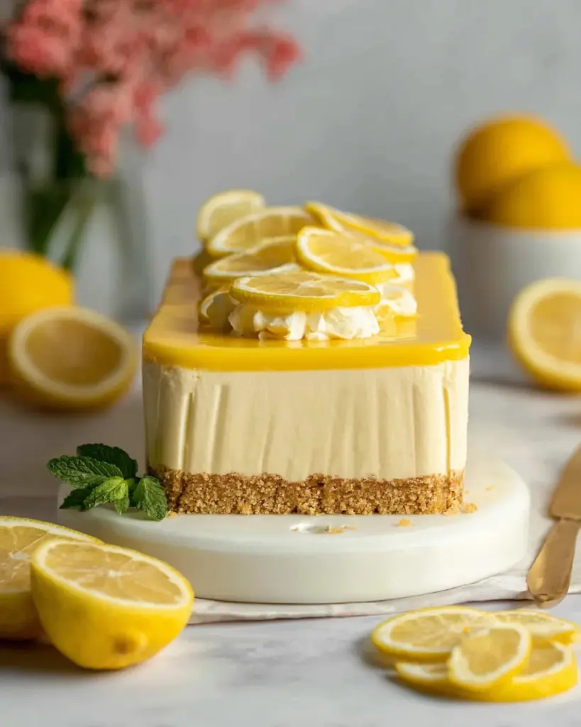 Vegan Lemon Cheesecake (No-Bake)
