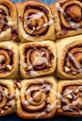 Apple Cinnamon Rolls with Brown Butter Maple Icing