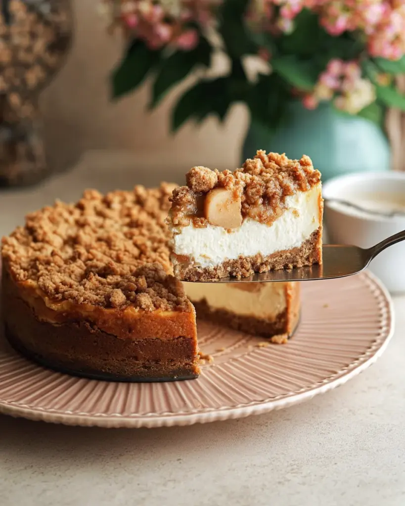 Apple Crumble Cheesecake