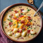 Bacon Cheddar Gnocchi Soup