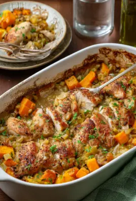 Chicken, Leek and Butternut Squash Bake