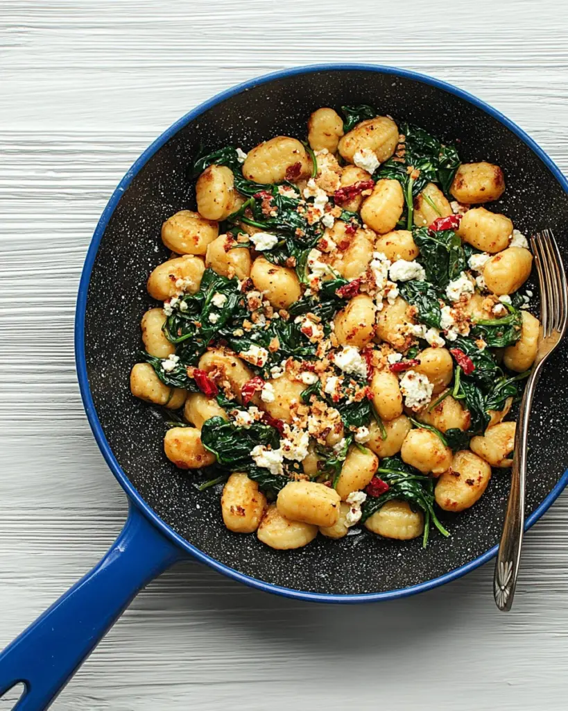 Creamy Gnocchi with Spinach and Feta