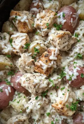 Crockpot Garlic Parmesan Chicken And Potatoes