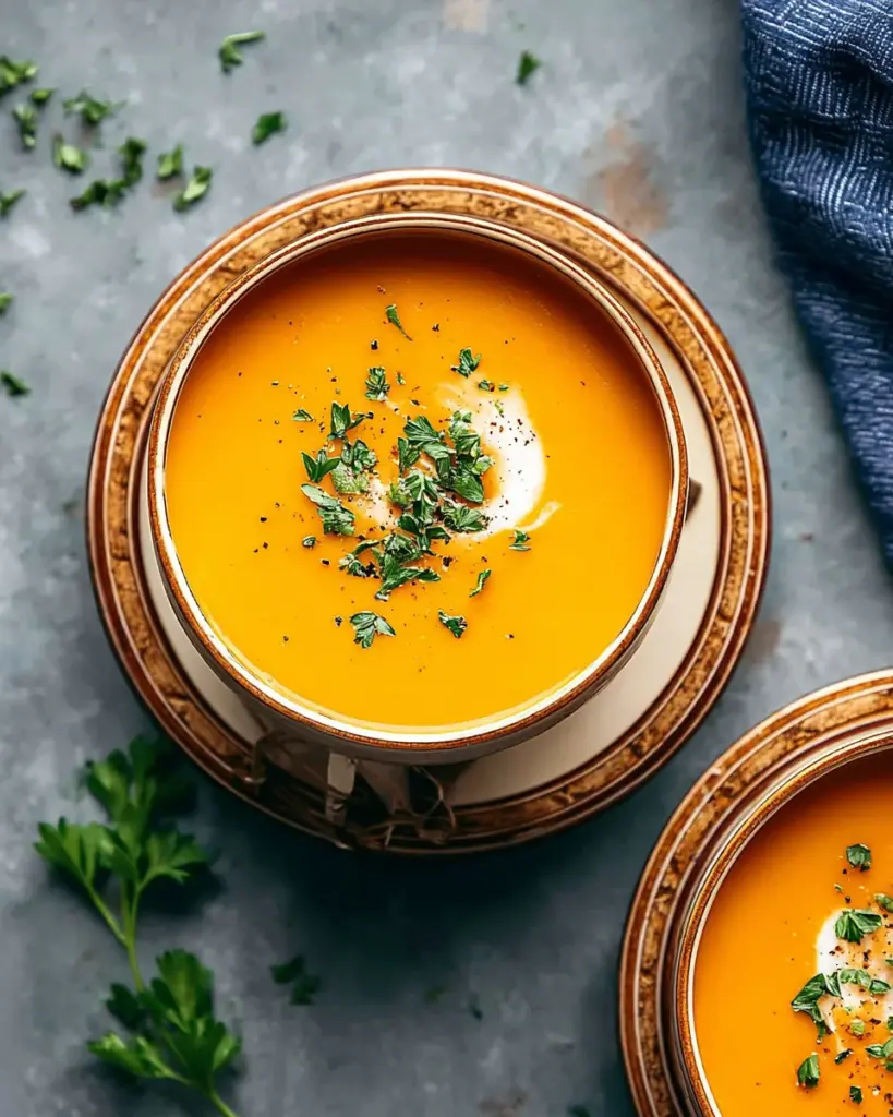 Easy Butternut Squash and Sweet Potato Soup
