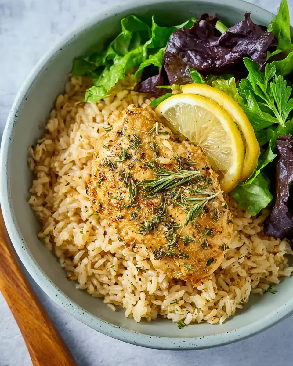 One-pan Lemon Herb Chicken Rice