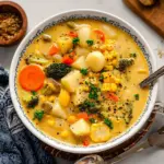 One Pot Creamy Vegetable Soup
